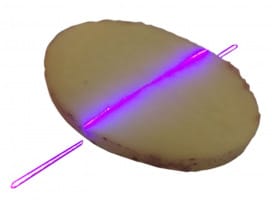 Thickness and volume measurement of potato slices