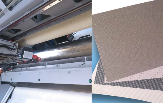 Laser Displacement Measurement In Fabric Cutting