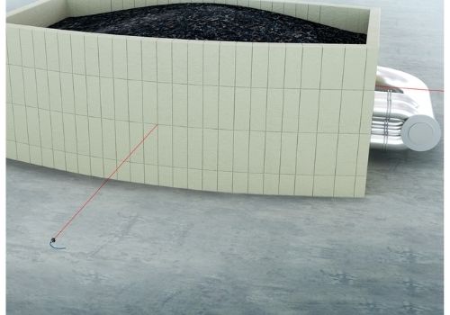 Expansion measurement on the concrete wall of an energy storage tank